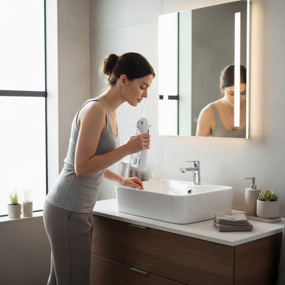 AquaSmile Portable Water Flosser — Gentle Deep Clean for Teeth & Gums in 60 seconds — No Painful Floss